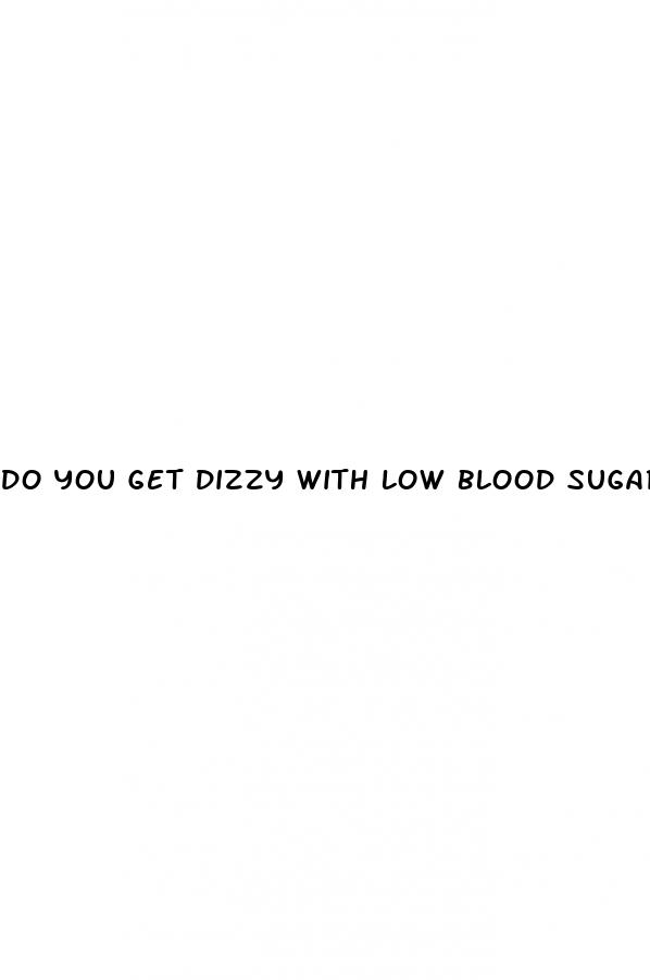 do you get dizzy with low blood sugar