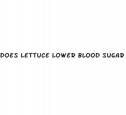 does lettuce lower blood sugar