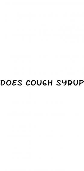 does cough syrup increase blood sugar