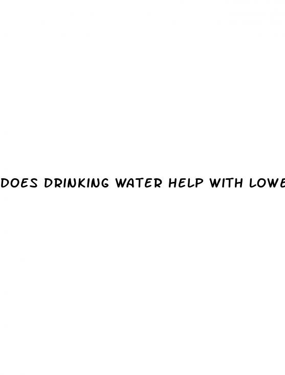 does drinking water help with lowering blood sugar