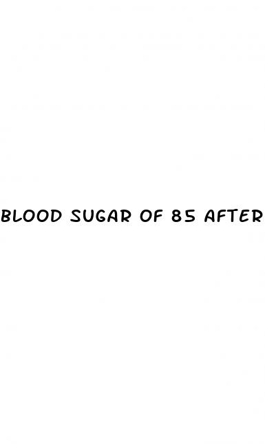 blood sugar of 85 after eating