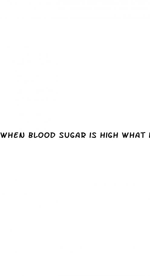 when blood sugar is high what hormone is released