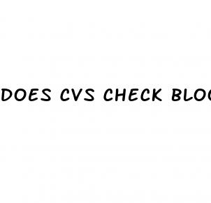 does cvs check blood sugar