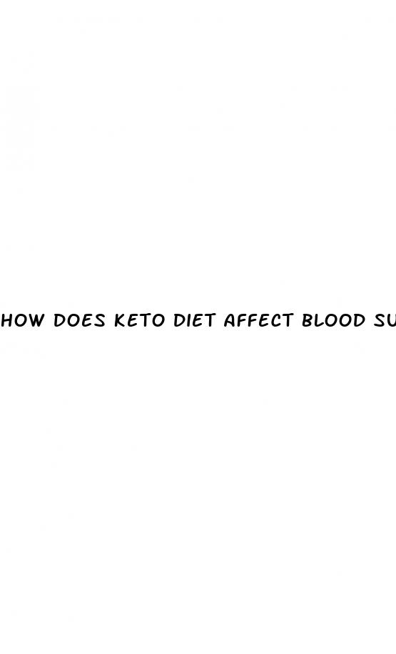 how does keto diet affect blood sugar