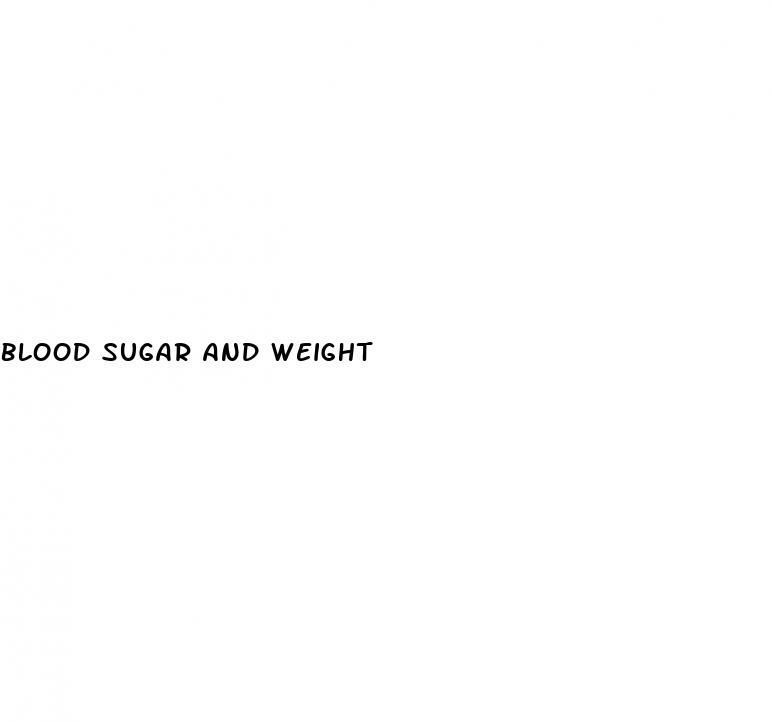blood sugar and weight