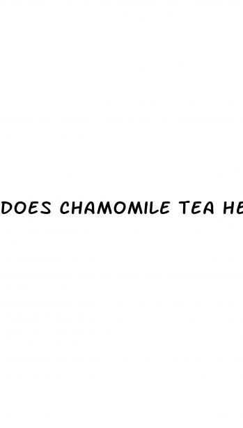 does chamomile tea help lower blood sugar