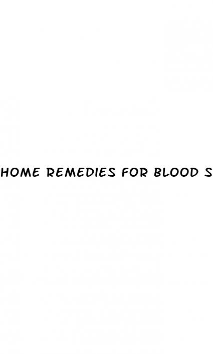 home remedies for blood sugar