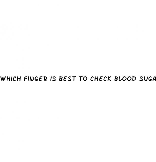 which finger is best to check blood sugar