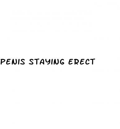 penis staying erect