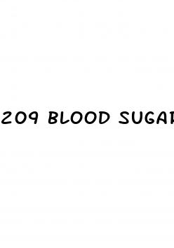 209 blood sugar