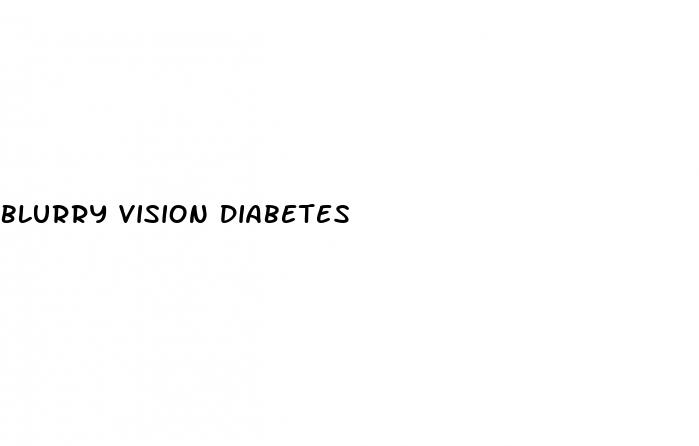 blurry vision diabetes