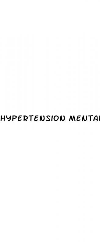 hypertension mental health