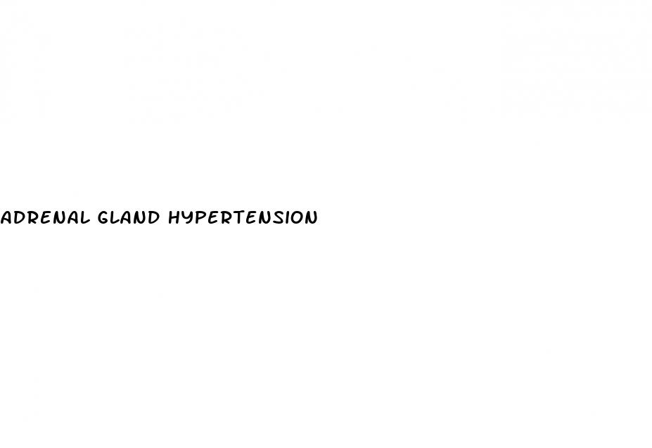 adrenal gland hypertension