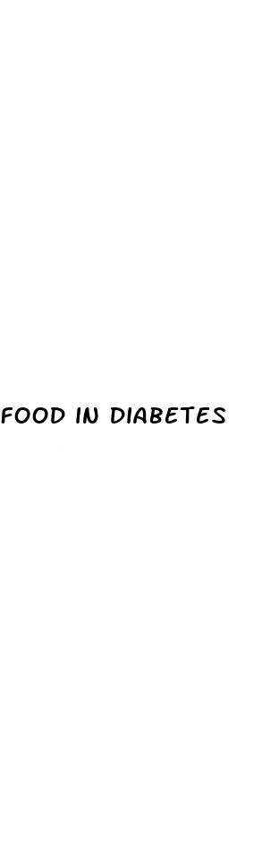 food in diabetes