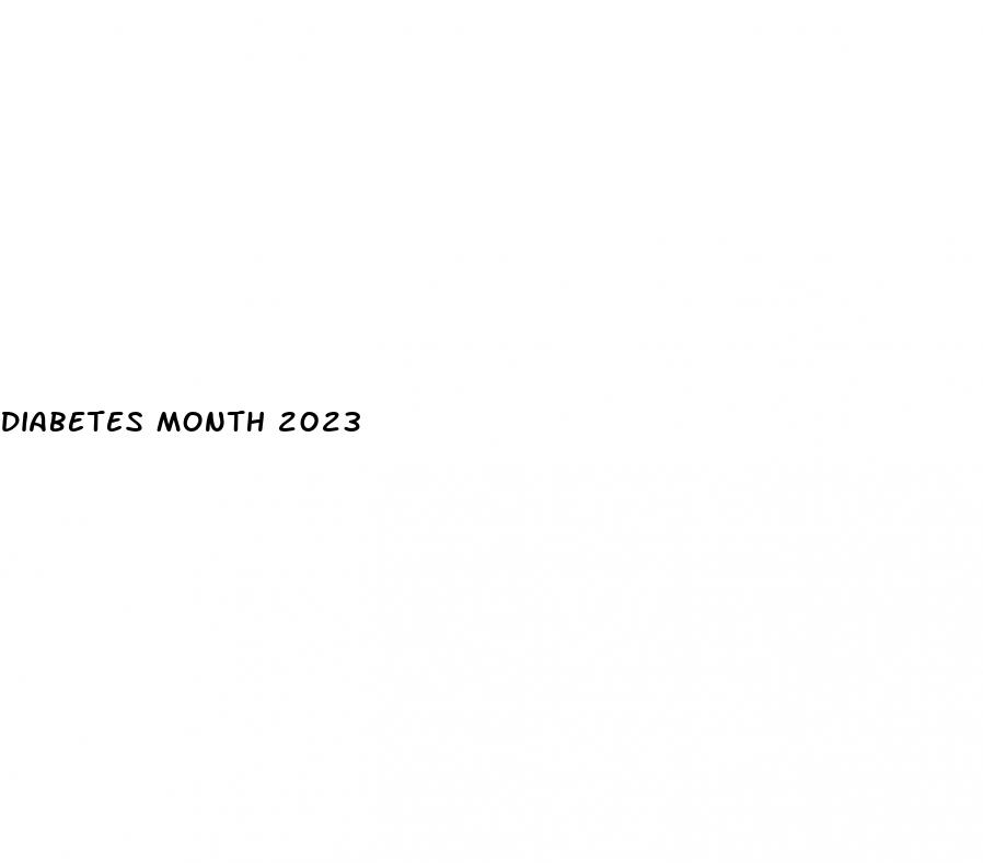 diabetes month 2023