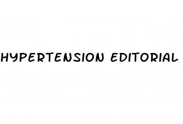 hypertension editorial board