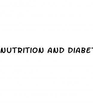 nutrition and diabetes