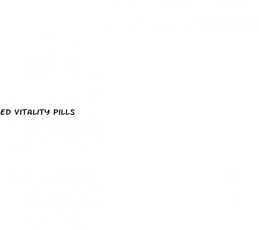 ed vitality pills