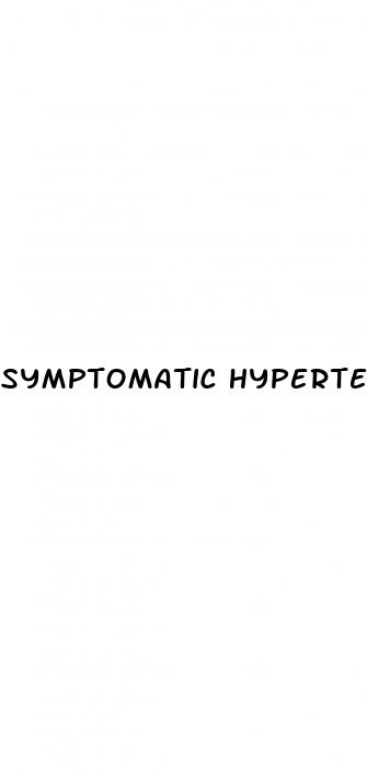 symptomatic hypertension definition