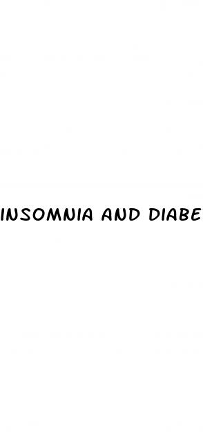insomnia and diabetes