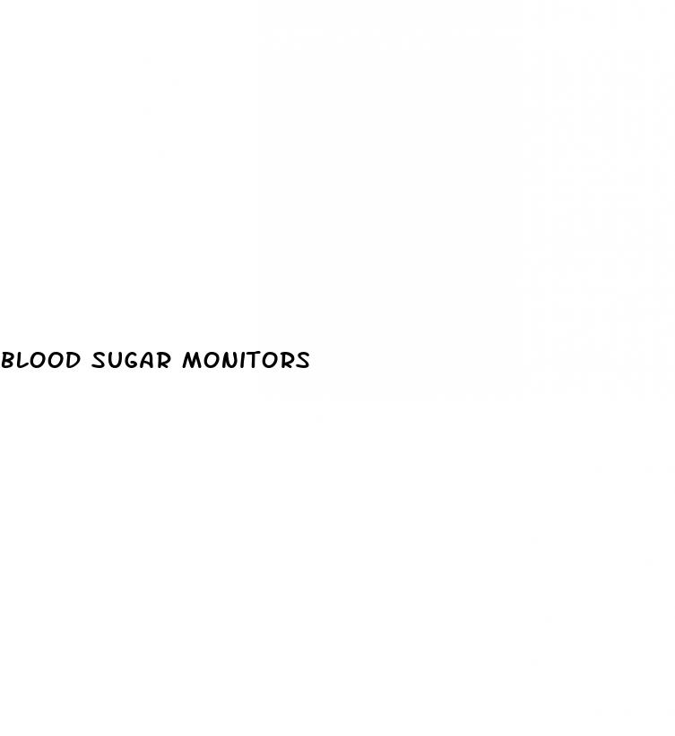 blood sugar monitors