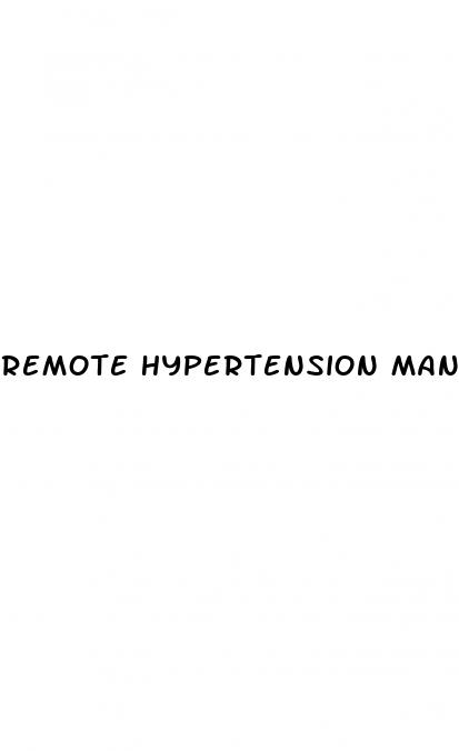 remote hypertension management