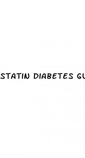 statin diabetes guidelines