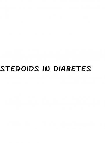 steroids in diabetes