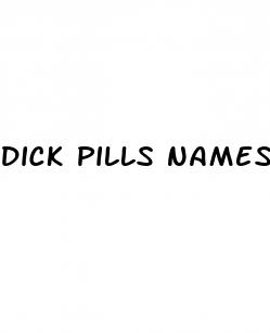 dick pills names
