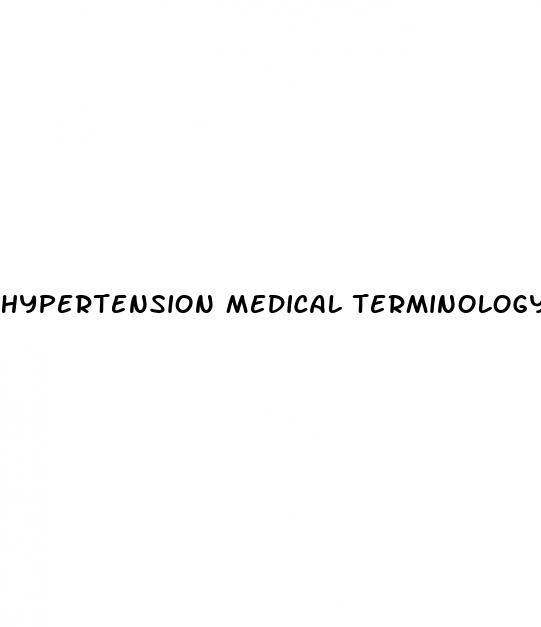 hypertension medical terminology