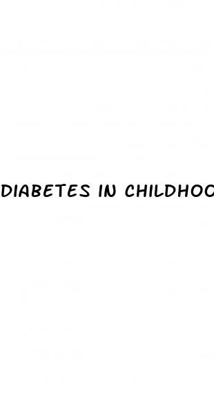 diabetes in childhood