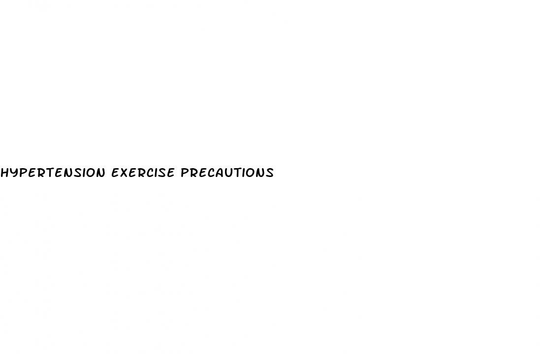 hypertension exercise precautions