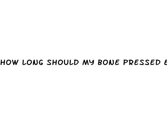 how long should my bone pressed erect penis be