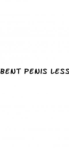 bent penis less erect