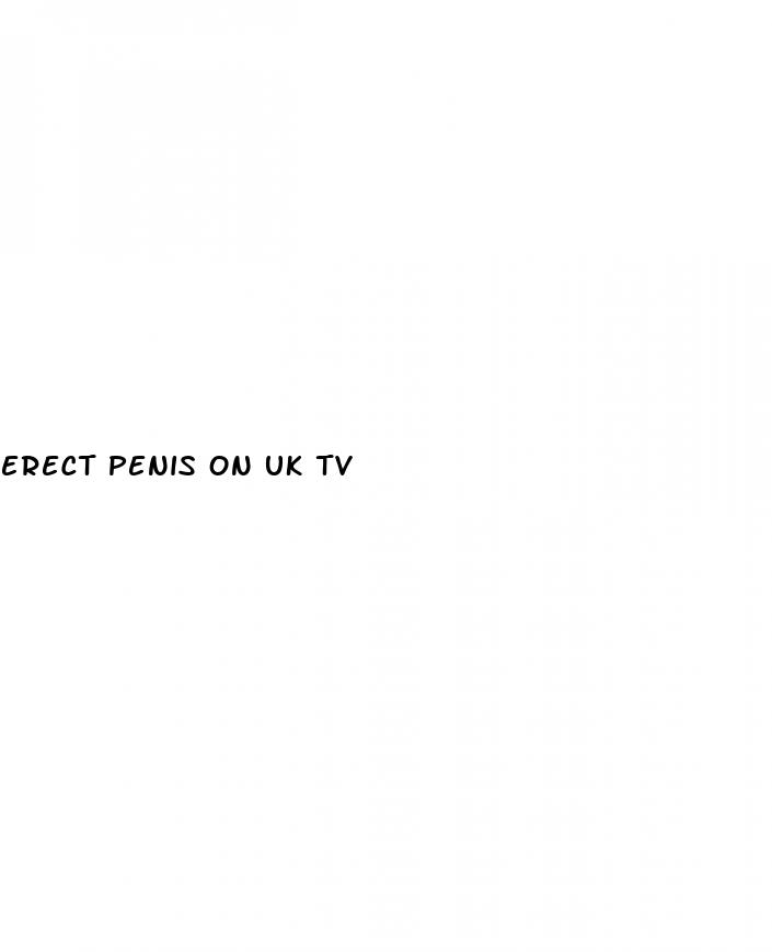 erect penis on uk tv