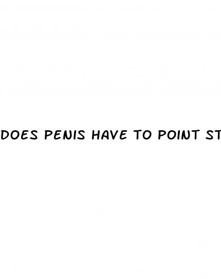 does penis have to point straight up when erect