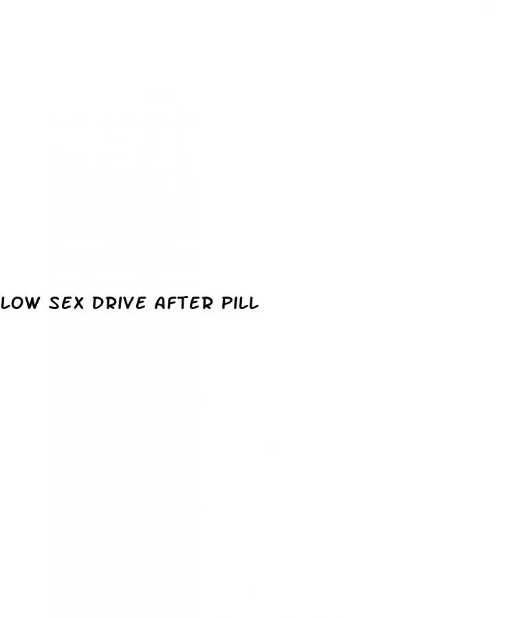 low sex drive after pill