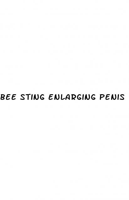 bee sting enlarging penis