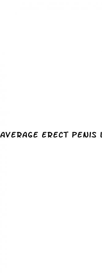 average erect penis lengtg