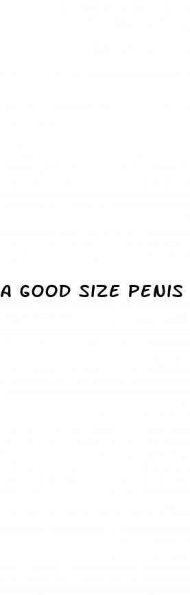 a good size penis