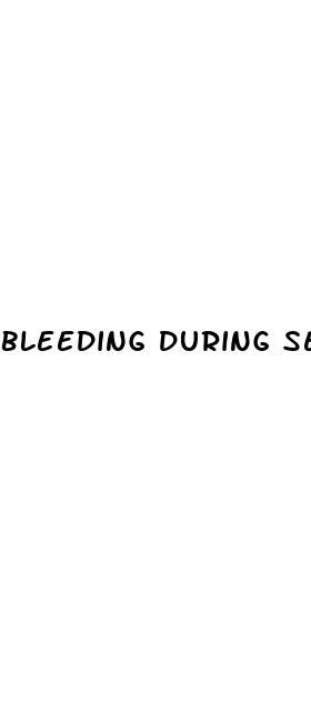 bleeding during sex and the pill