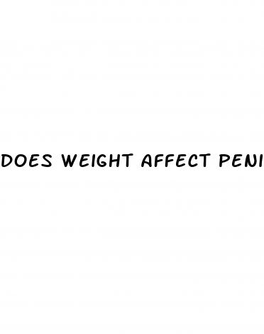 does weight affect penis size