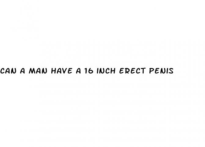 can a man have a 16 inch erect penis