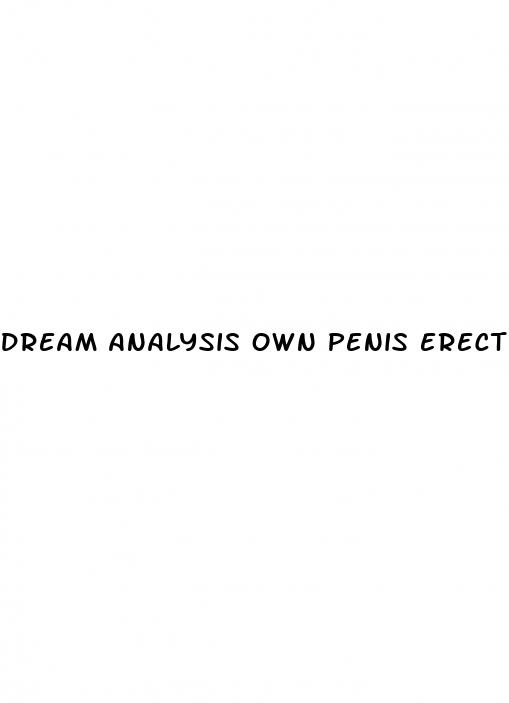 dream analysis own penis erect