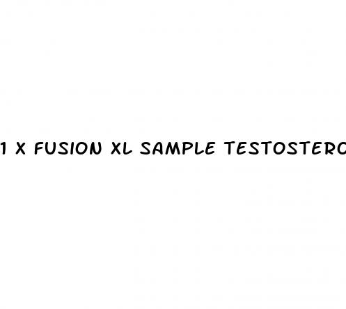 1 x fusion xl sample testosterone booster male enhancement pill