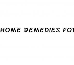 home remedies for penile enlargement