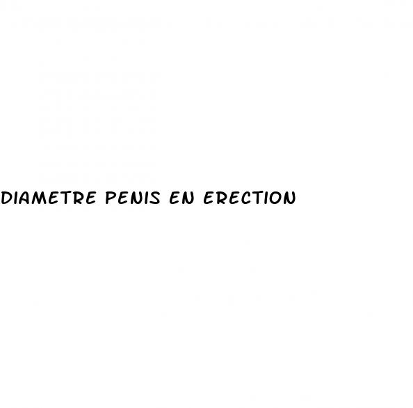 diametre penis en erection