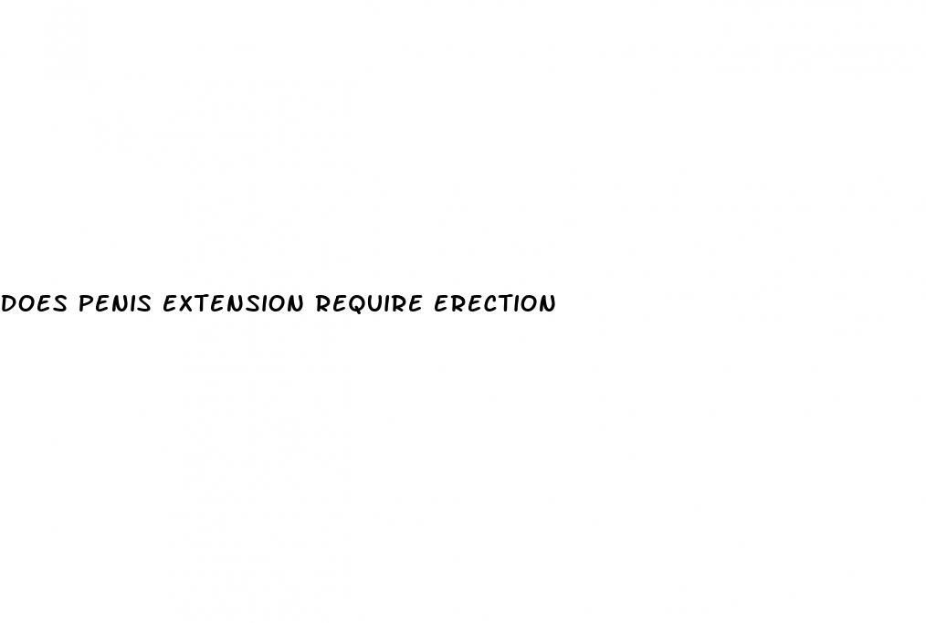 does penis extension require erection
