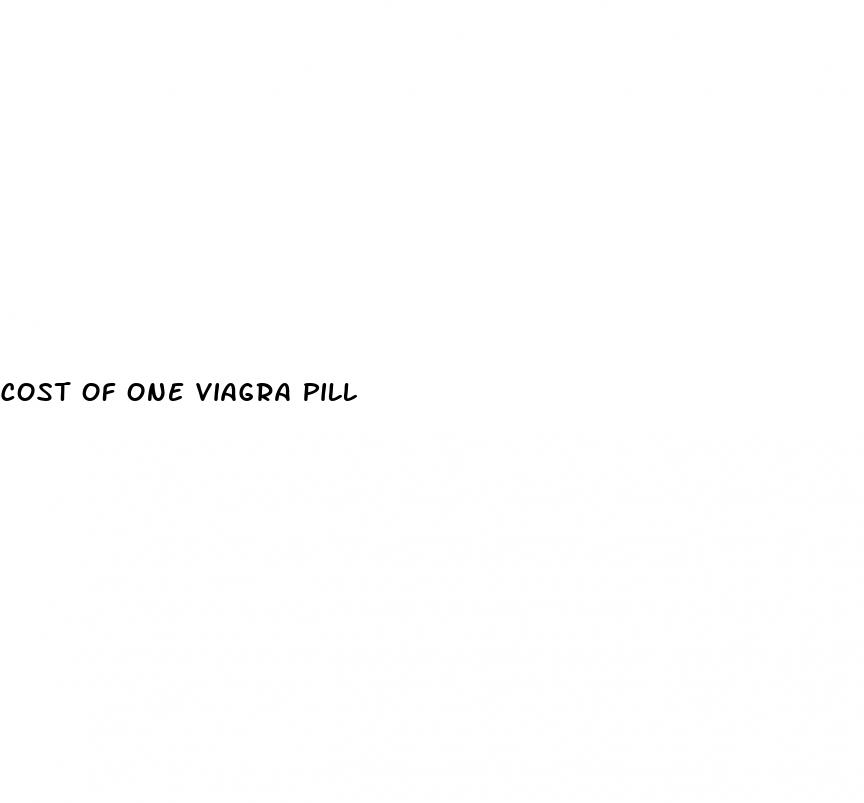 cost of one viagra pill