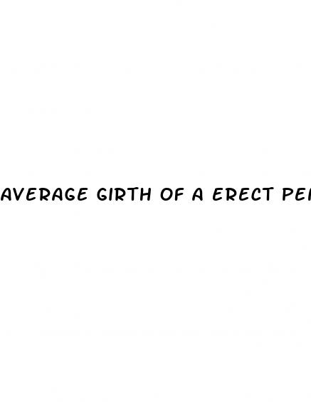 average girth of a erect penis